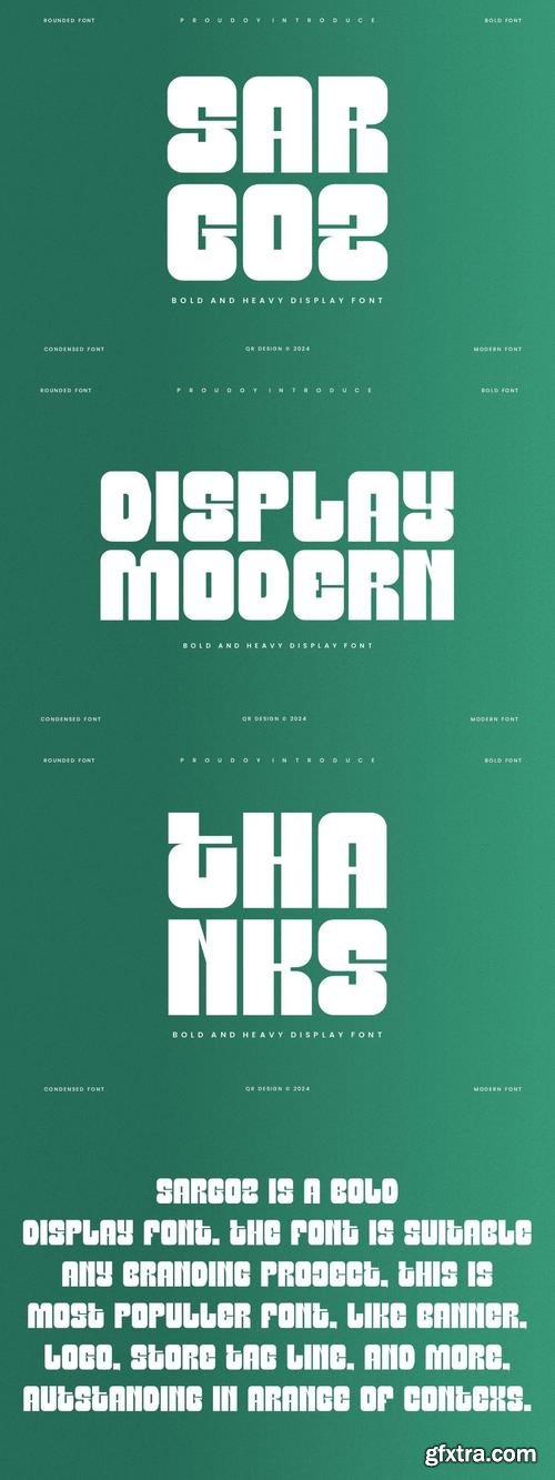 Sargoz - Modern Sans Font