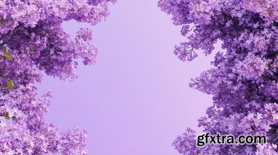 Spring Floral Background Illustrations 45xJPG