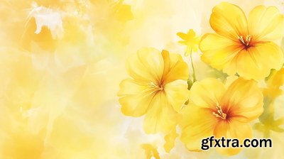 Spring Floral Background Illustrations 45xJPG