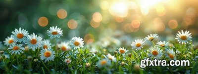 Spring Floral Background Illustrations 45xJPG