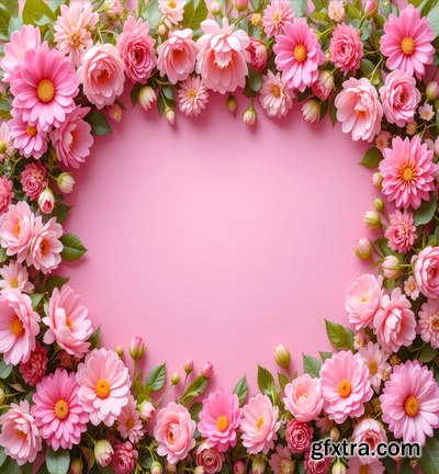 Spring Floral Background Illustrations 45xJPG