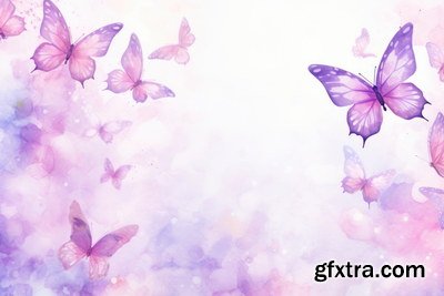 Spring Floral Background Illustrations 45xJPG