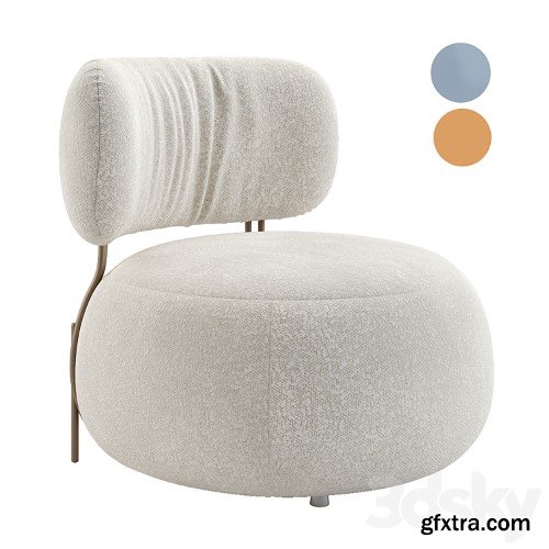 3dsky Pro - SINO armchair. BAMBI WHITE. BAMBI ORANGE. Baby geo