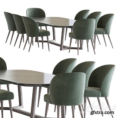 3dsky Pro - Rose 03011 and Concorde Table