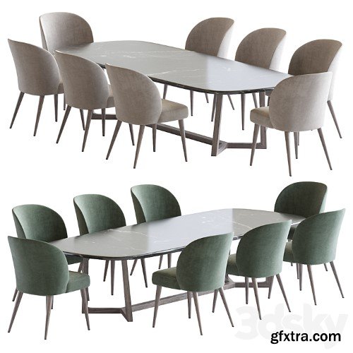 3dsky Pro - Rose 03011 and Concorde Table