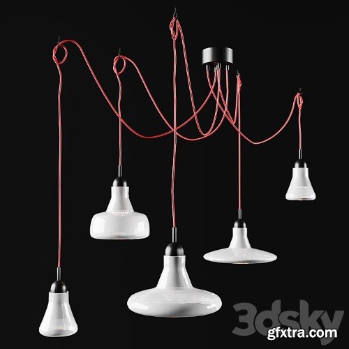 3dsky Pro - BROKIS SHADOW 5ER SET PENDANT LIGHT