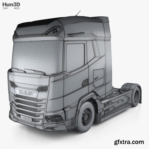 3DModels - DAF XG Plus FTG Tractor Truck 2axes