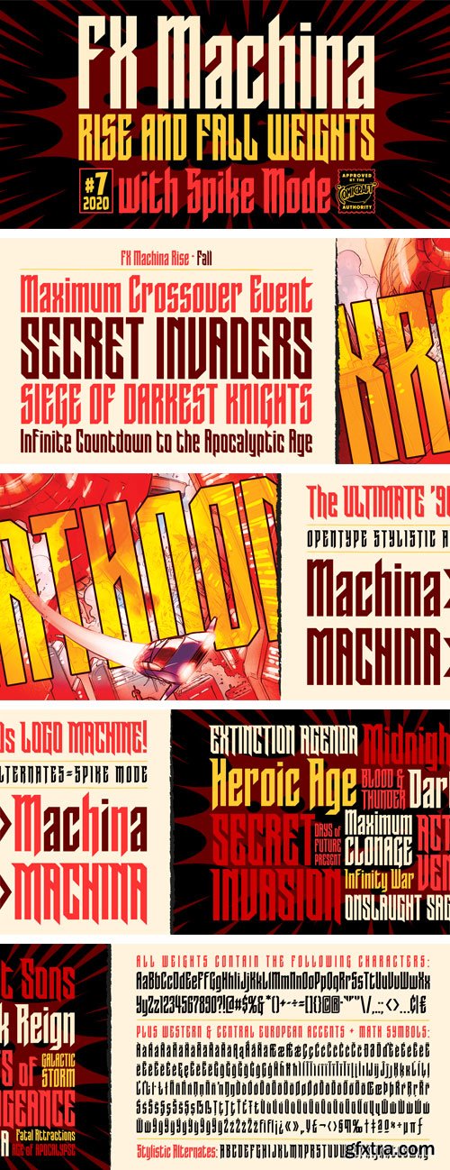Myfonts - FXMachina Font Family