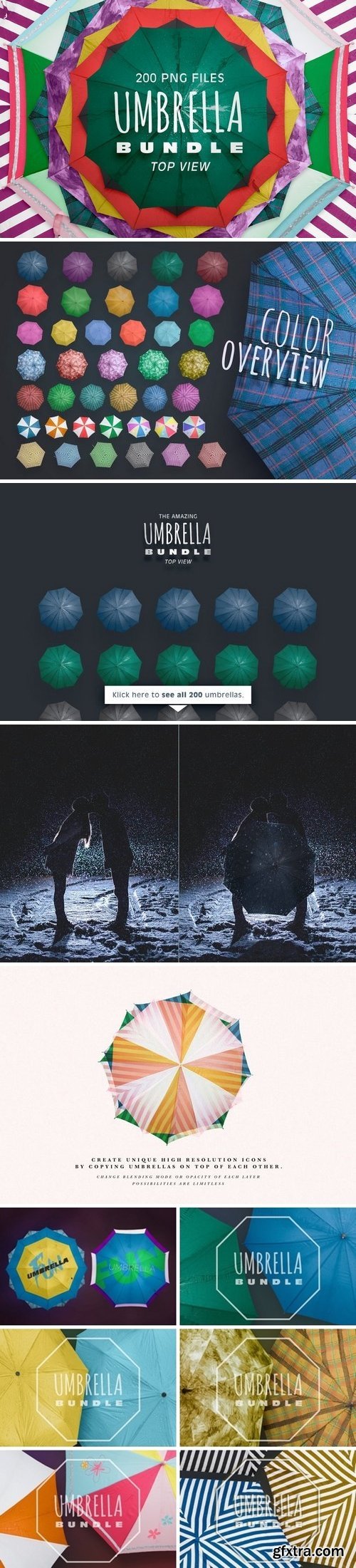 CM - Umbrella Bundle - Cut Out & Top View 690513