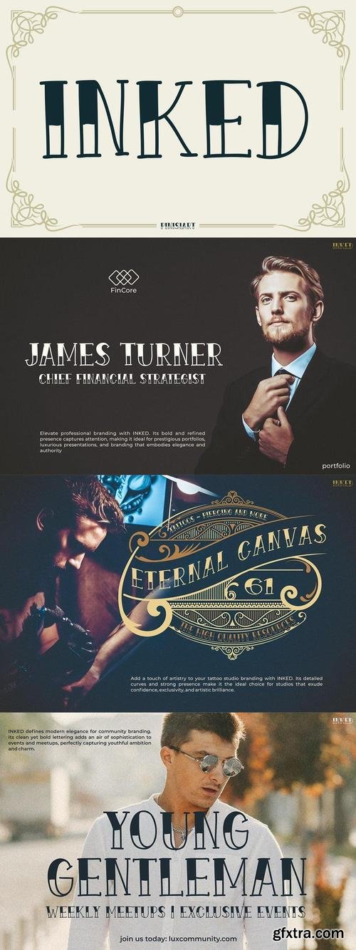 Vintage Tattoo Font - Inkos