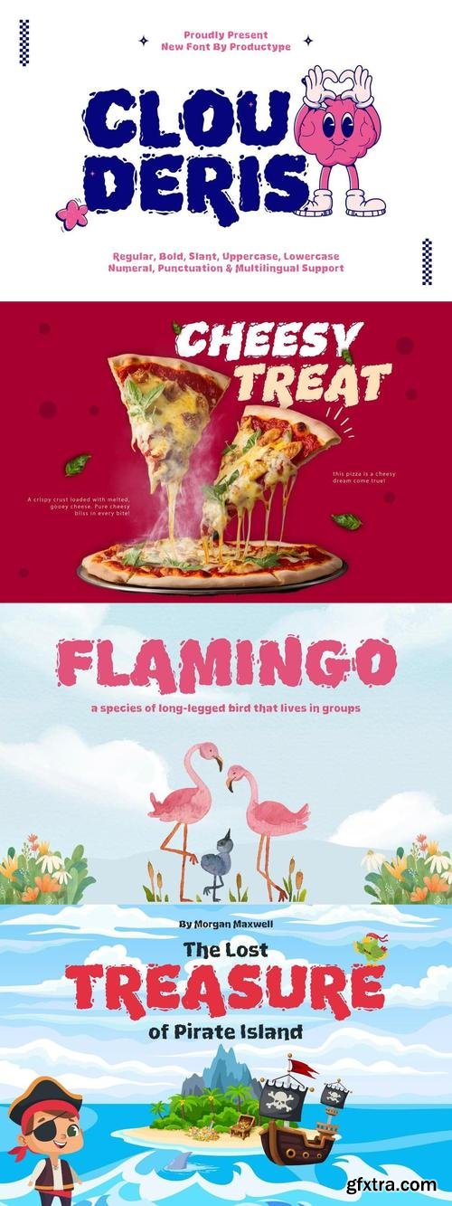 Clouderis - Bubble Font