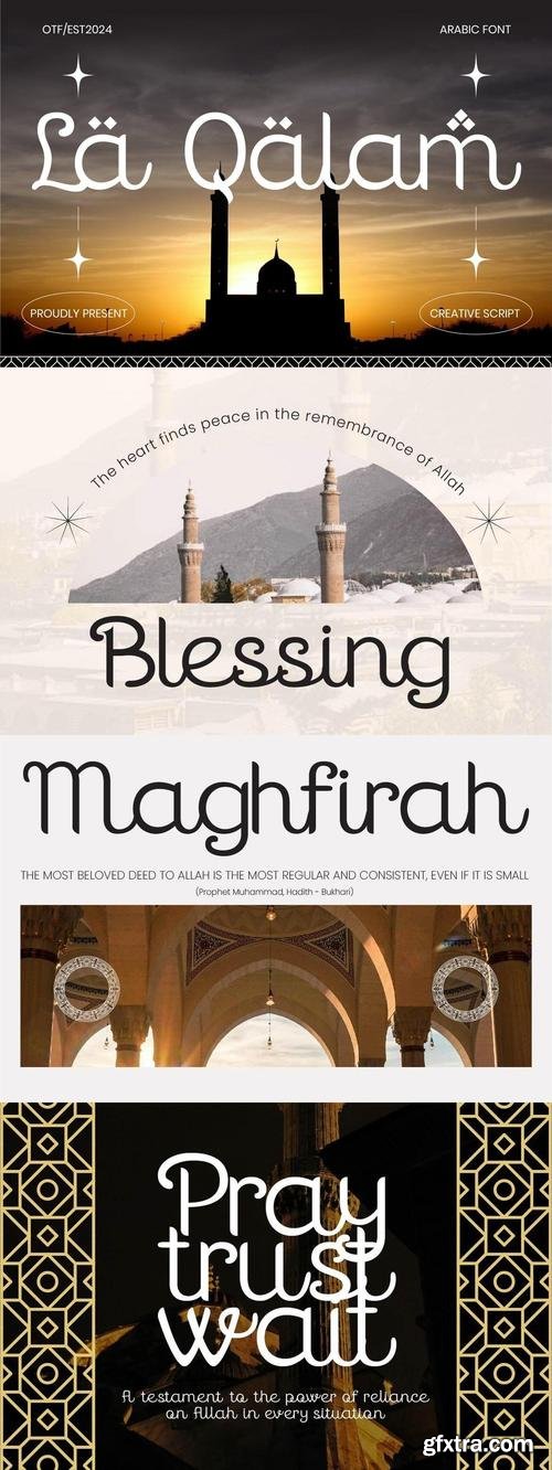 La Qalam Creative Script Font