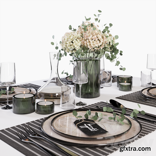 3dsky Pro - Beige Table Setting