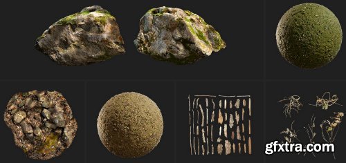 Quixel - Mountain Slope 3D Asset Collection