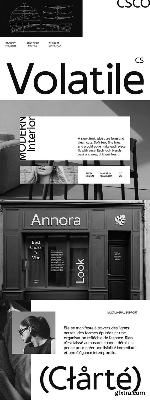 Volatile - Contemporary Font