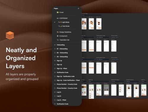 'Coffeekaf - Coffee Shop App UI Kit'