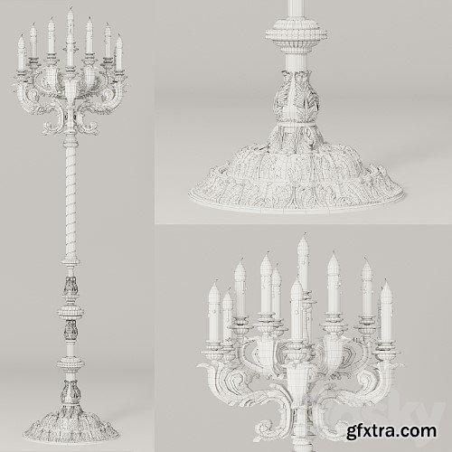 3dsky Pro - Floor lamp Moscatelli 31055