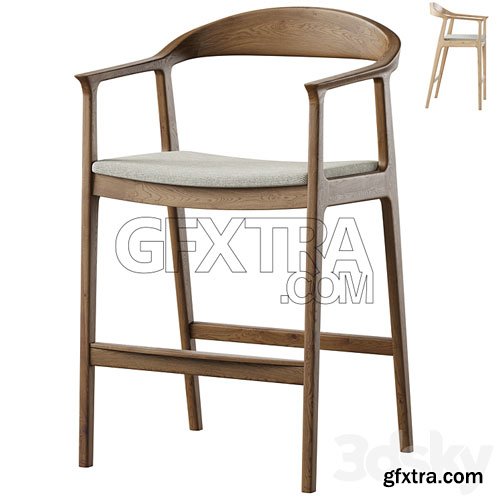 3DSky - Barolo semi-bar chair by deephouse