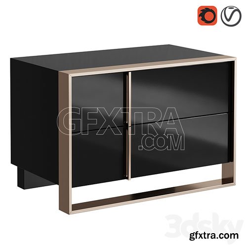 3DSky - Bedside table VIG Nova Domus Cartier Nightstand Modern