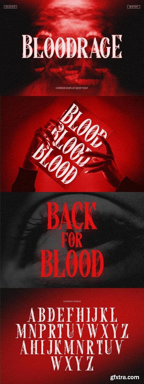 Bloodrage Gothic Display Serif Font