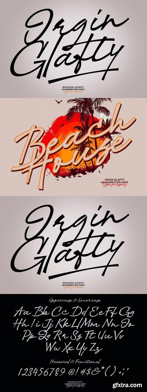 Orgin Glafty font