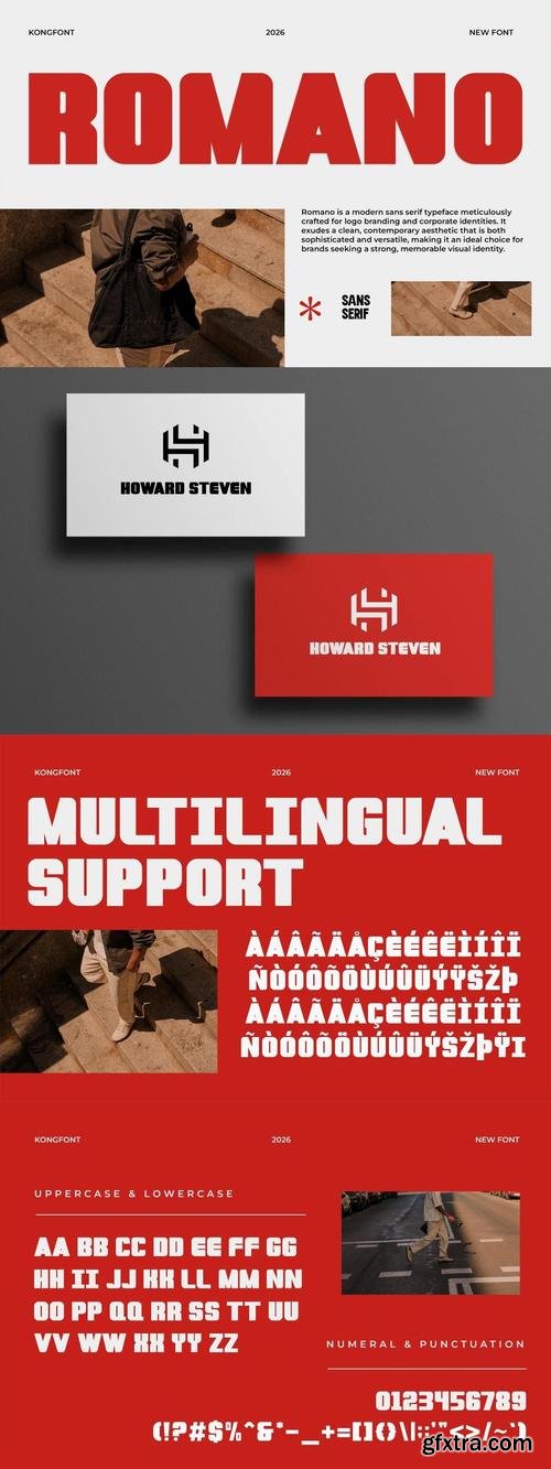 Romano - A Modern Sans Serif Typeface