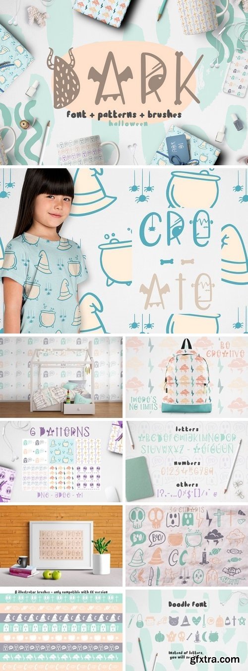 CM - Dark font + patterns, brushes, MORE! 3003970