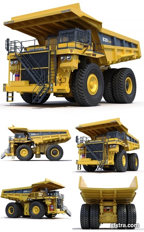 RenderHub - Mining Dump Truck Komatsu 830E-AC 3D Model