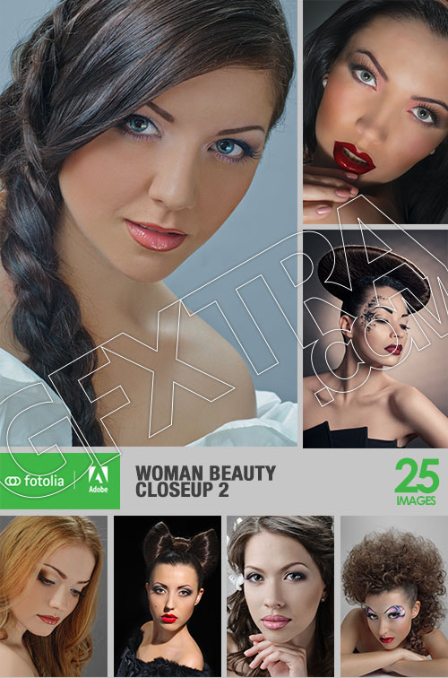 Woman Beauty Closeup Collection #2, 25xJPG