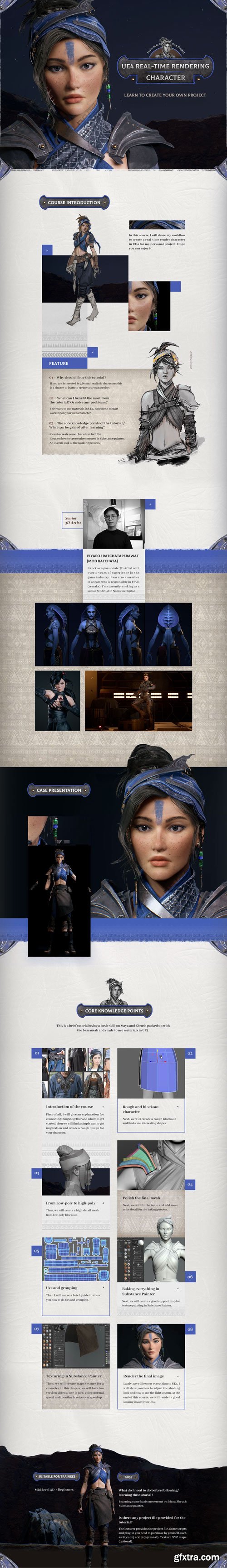 Wingfox - UE4 Real-time Rendering Character