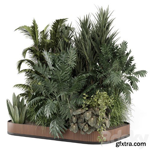 3dsky Pro - Outdoor Garden Set Bush and Tree 2565