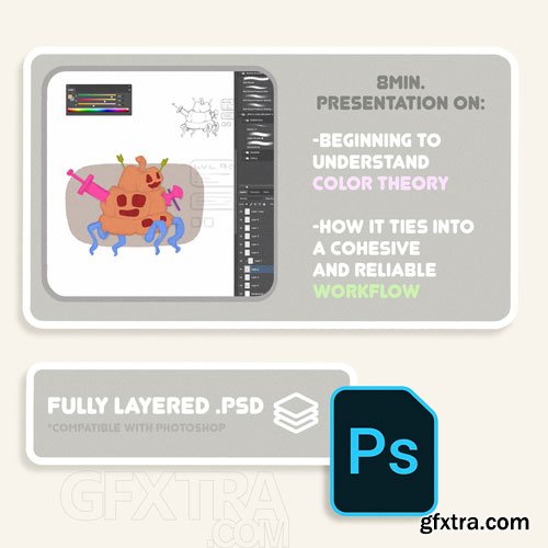 Gumroad - _spec - Art Process Bundle: Pumpkin Creature