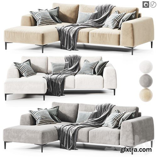 3dsky Pro - Corner sofa Cloud