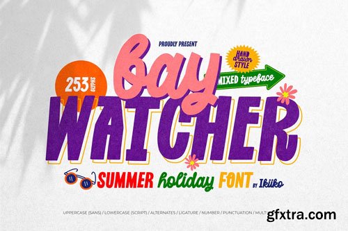 CreativeMarket - Bay Watcher - Summer Holiday Font