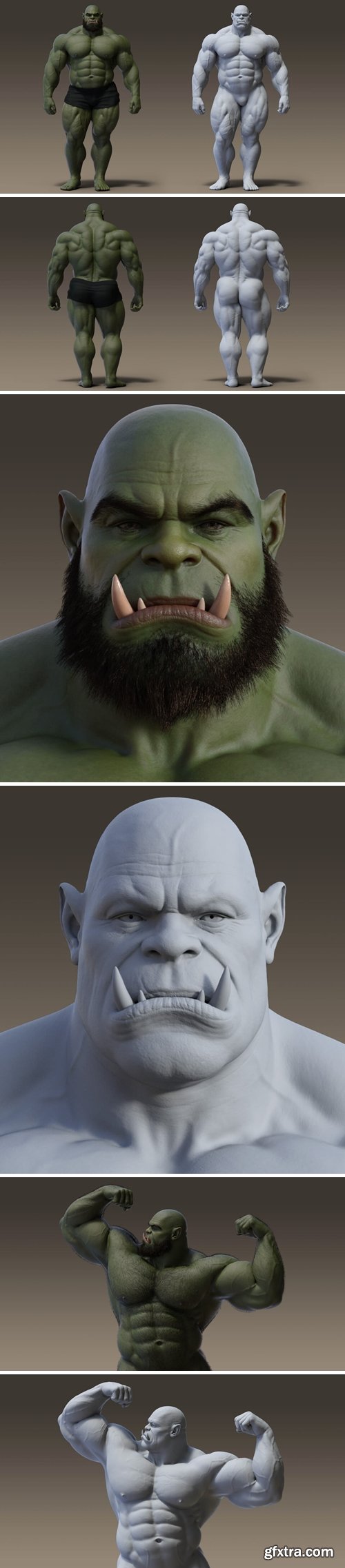 Renderhub - Geserty - Green Orc for Genesis 9