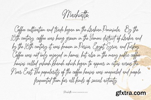 CreativeMarket - Machiatto - Elegant Handwritten Note