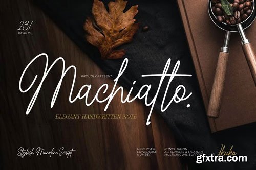 CreativeMarket - Machiatto - Elegant Handwritten Note