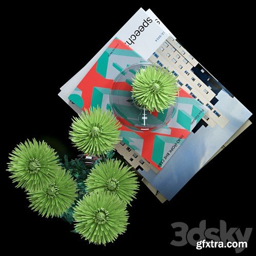 3dsky Pro - Green Spider Mom Asters Set