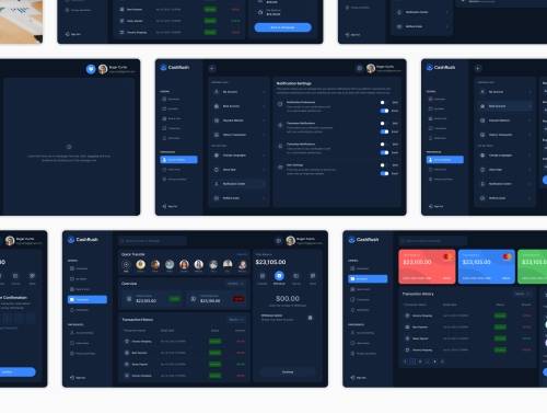 'CashRush - Fintech Dashboard UI Kit'