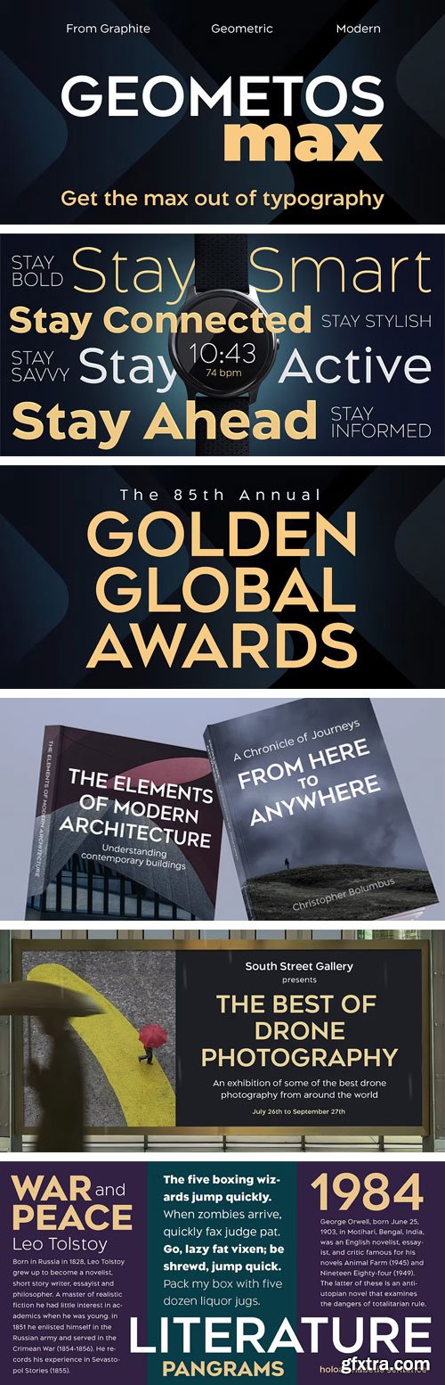 Myfonts - Geometos Max Font Family