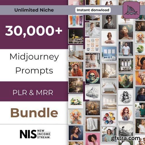 30.000 Premium Midjourney Prompts Bundle Master