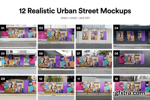 Asylab - 12 Urban Street Mockups