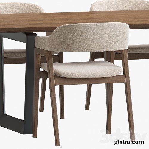 3dsky Pro - Article Savis chair and Bolero table