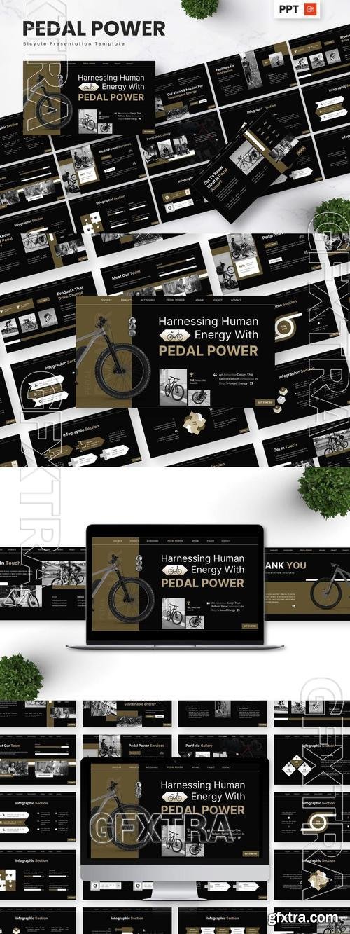 Pedal Power - Bicycle Powerpoint Templates HAMKGCZ