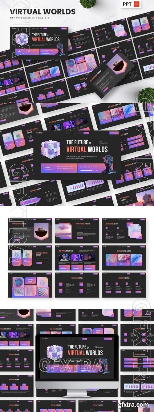 Virtual Worlds - NFT Powerpoint Templates JZNGP55 Virtual Worlds - NFT Powerpoint Templates JZNGP55