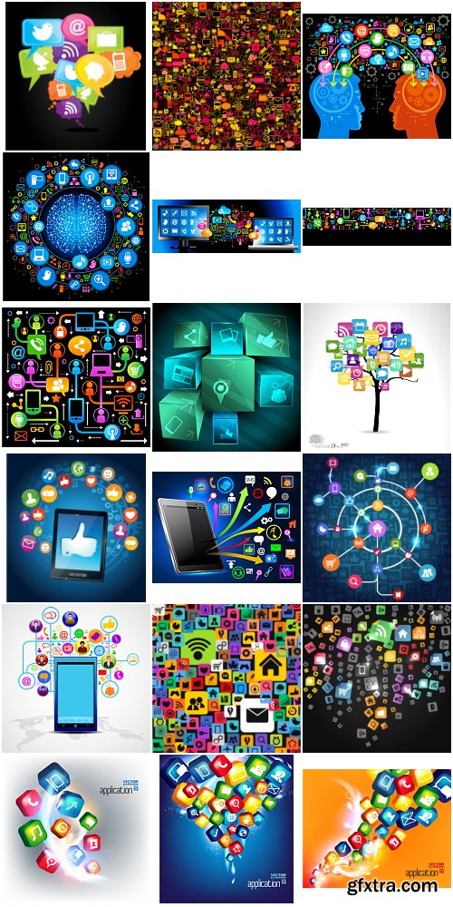 Social Media Big Vector Collection 100xEPS