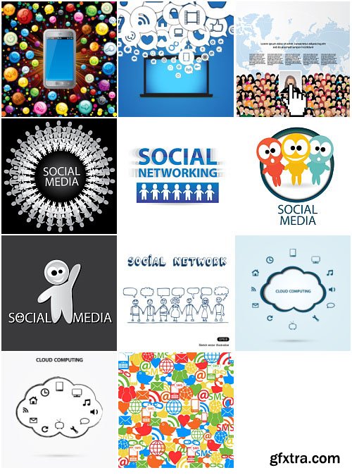 Social Media Big Vector Collection 100xEPS