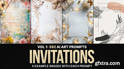 392 Midjourney Prompts for Invitations