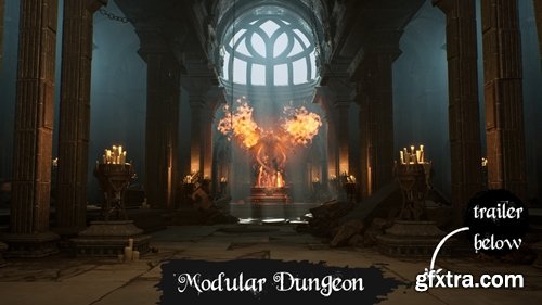 Fab - Modular Dungeon (Dungeon, Medieval Dungeon, Dungeons, Fantasy Dungeon, Tomb)