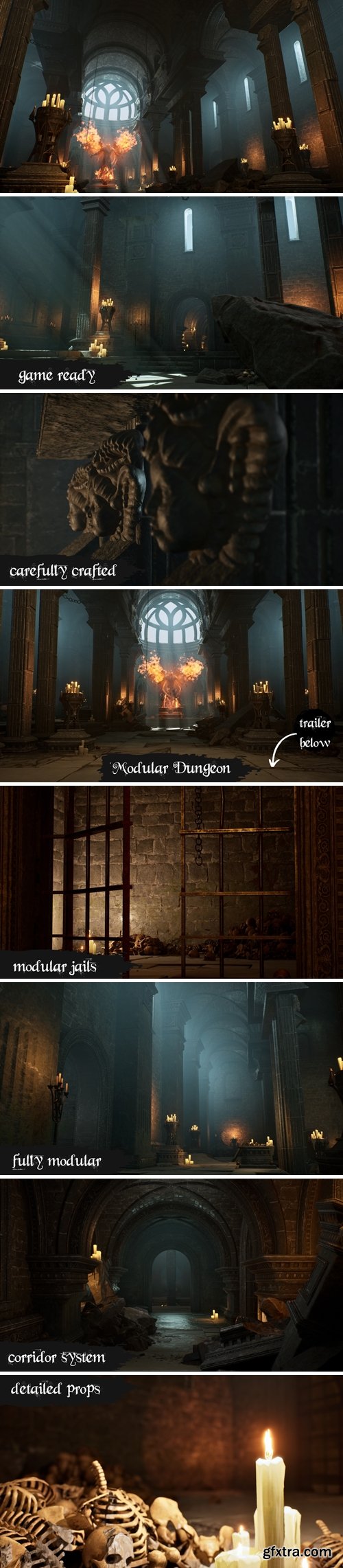 Fab - Modular Dungeon (Dungeon, Medieval Dungeon, Dungeons, Fantasy Dungeon, Tomb)